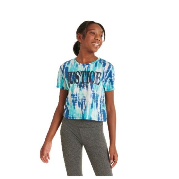 JUSTICE GIRLS SHORT SLEEVE Tie Dye Tee T-Shirts 2-Pack Size M 10 - Picture 3 of 7